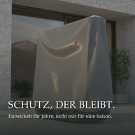 Tischtennisplatten Abdeckung | Eingeklappt