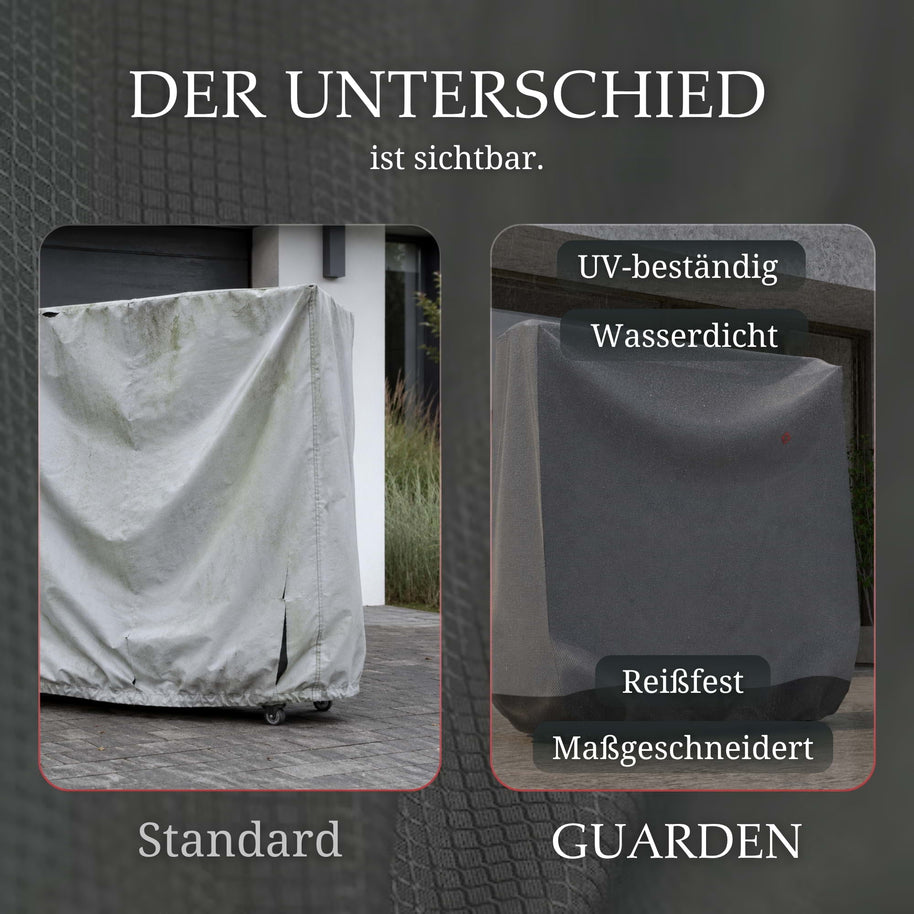 Tischtennisplatten Abdeckung | Eingeklappt