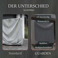 Tischtennisplatten Abdeckung | Eingeklappt