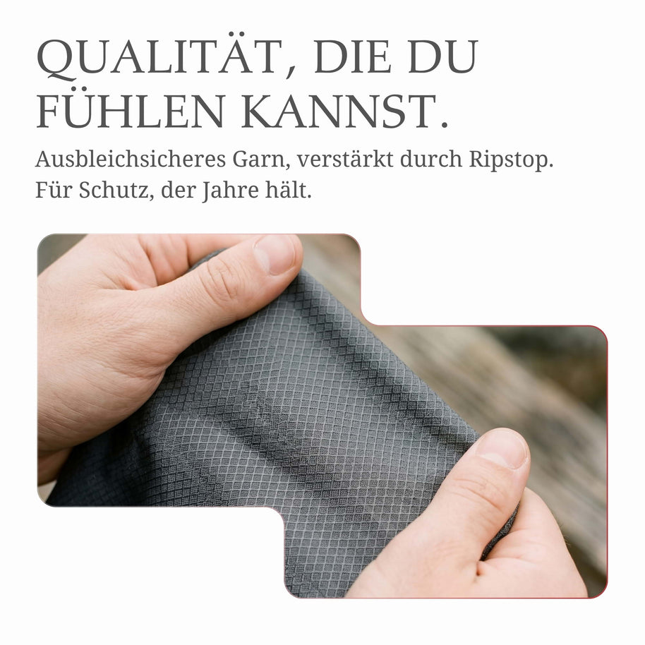 Tischtennisplatten Abdeckung | Eingeklappt