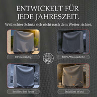 Tischtennisplatten Abdeckung | Eingeklappt