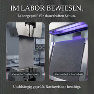 Tischtennisplatten Abdeckung | Eingeklappt
