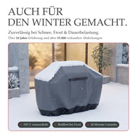 GUARDEN Gasgrill Abdeckhaube im Schnee – auch für den Winter gemacht
