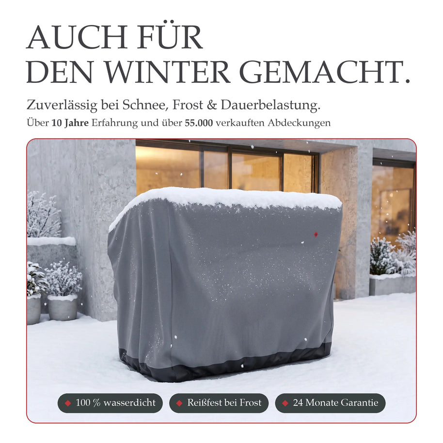 GUARDEN Hollywoodschaukel Schutzhülle im Schnee – auch für den Winter gemacht